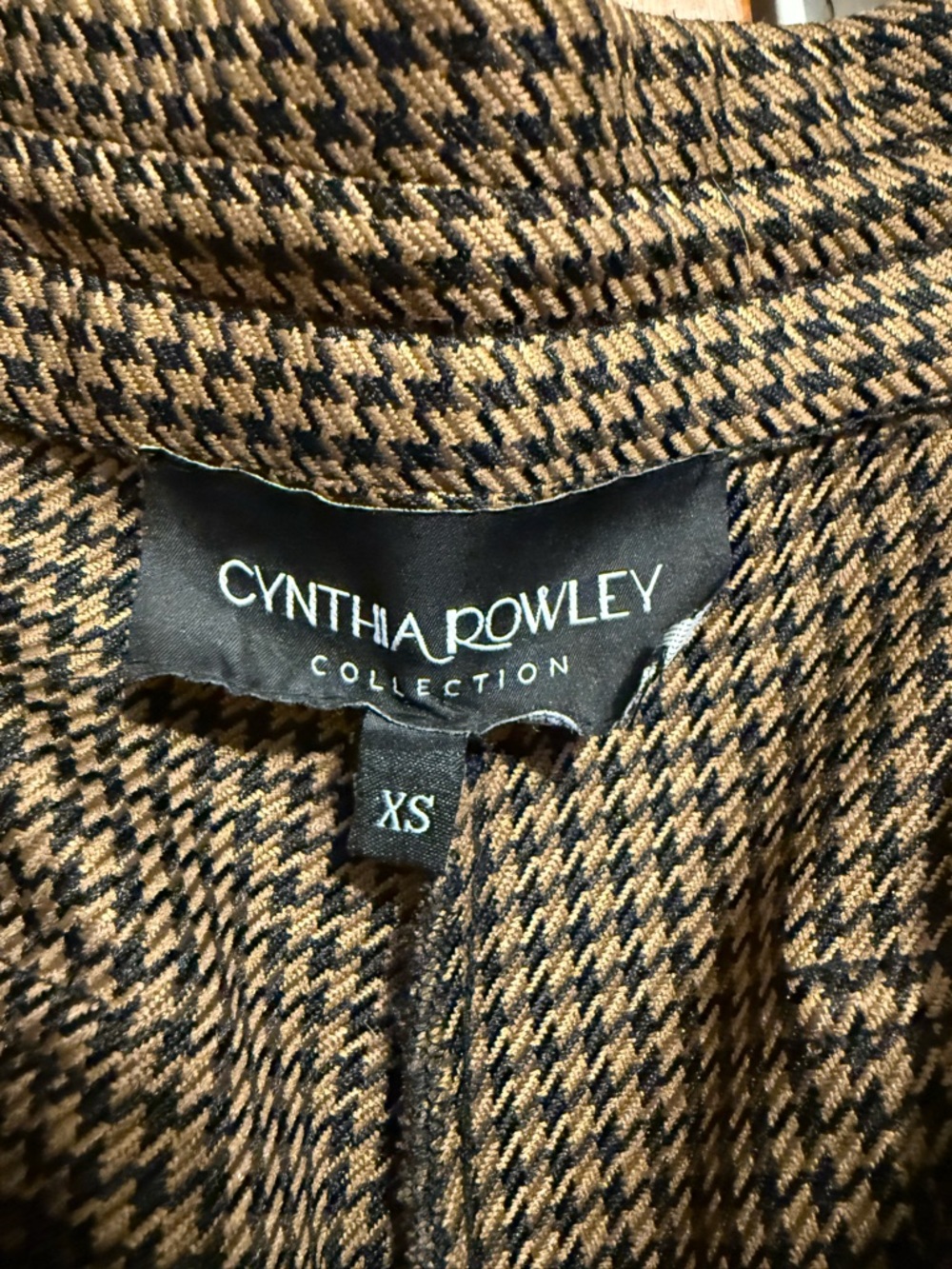 CYNTHIA ROWLEY Houndstooth cargo - Picture 6 of 6